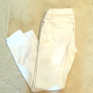 Madewell Skinny Skinny White Jeans